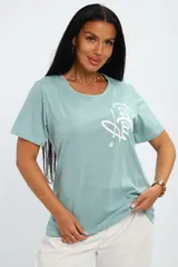 Футболка женская из кулирки День зелёный — фото 1