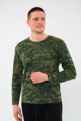Лонгслив мужской из рибаны с начесом Пиксель макси — фото 2