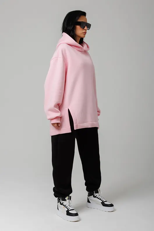 Худи женское oversize с разрезом