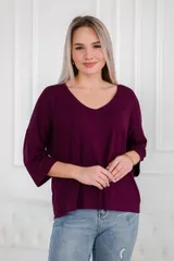 Футболка женская из вискозы Марина спелая слива — фото 3