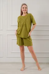 Костюм женский из кулирки Дива хаки — фото 2