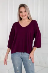 Футболка женская из вискозы Марина спелая слива — фото 2
