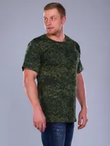 Футболка мужская из кулирки цифра зеленый — фото 3