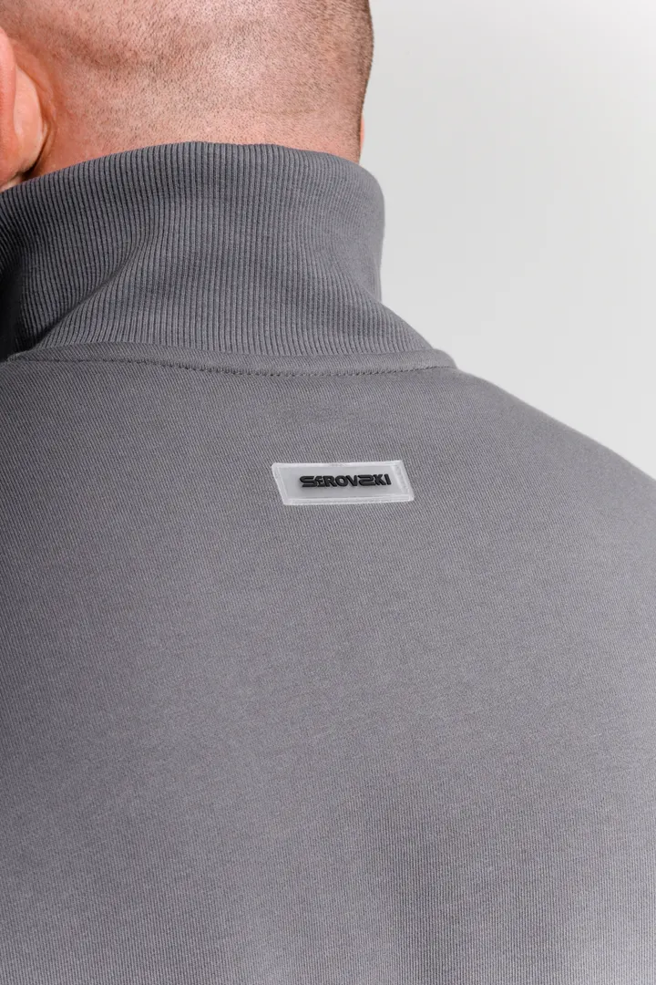 Толстовка мужская с воротником-стойкой oversize