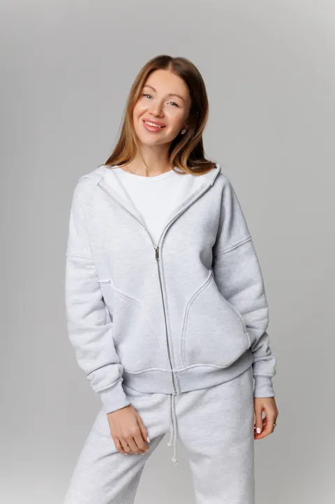 Женский zip-up утепленный