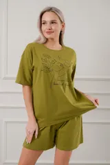 Костюм женский из кулирки Дива хаки — фото 3