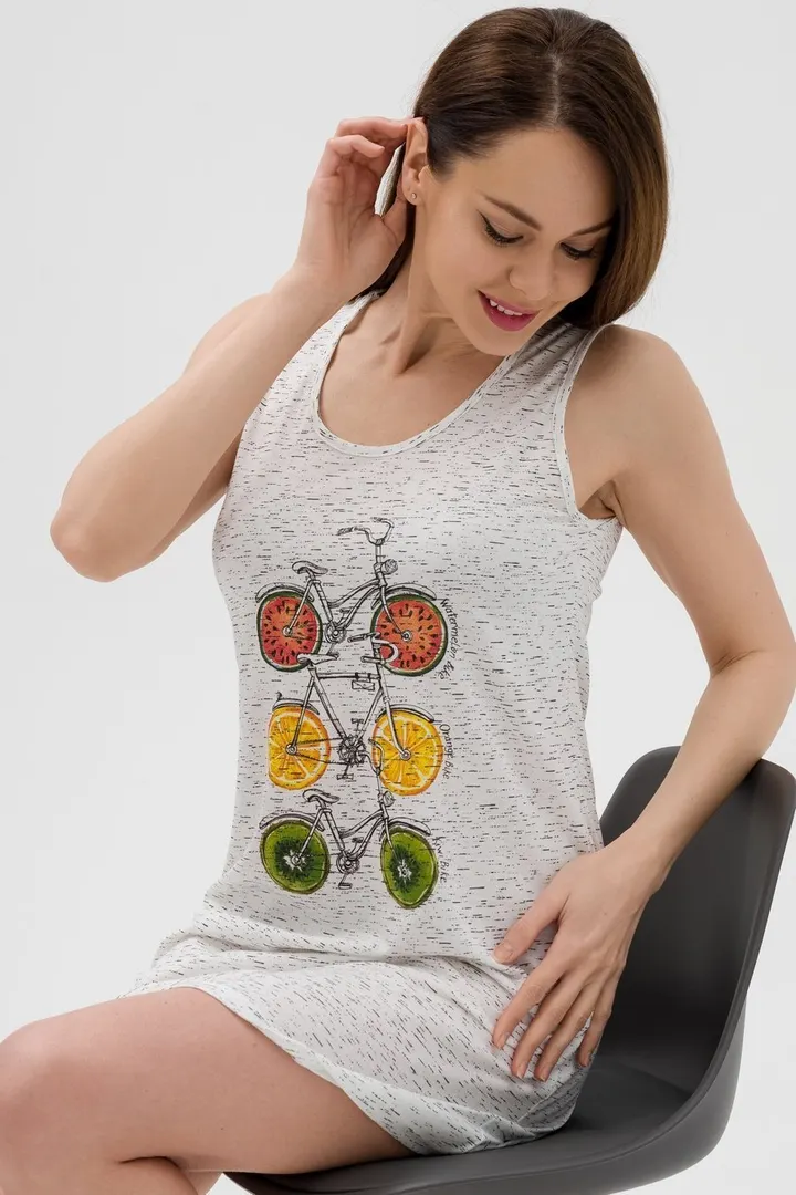 Ночная сорочка из кулирки Fruits&bikes берёзка