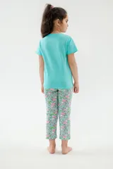 Футболка детская из кулирки ментол — фото 4