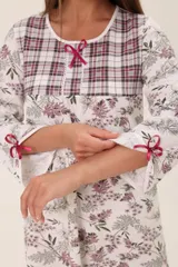 Ночная сорочка женская из футера Эмма укроп — фото 3