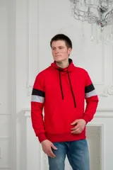 Толстовка мужская из футера Оскар красный — фото 3