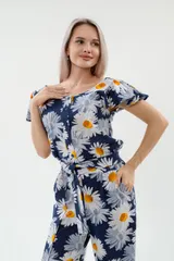 Комбинезон женский из кулирки Верена ромашка — фото 1