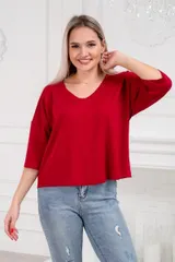 Футболка женская из вискозы Марина бордо — фото 2