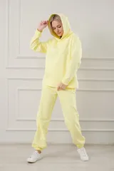 Костюм женский из футера петля Уют желтый — фото 2