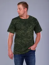 Футболка мужская из кулирки цифра зеленый — фото 4