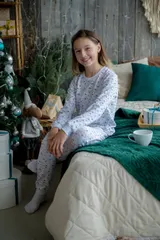 Пижама подростковая из кулирки пенье на манжетах Дрёма овечки — фото 1