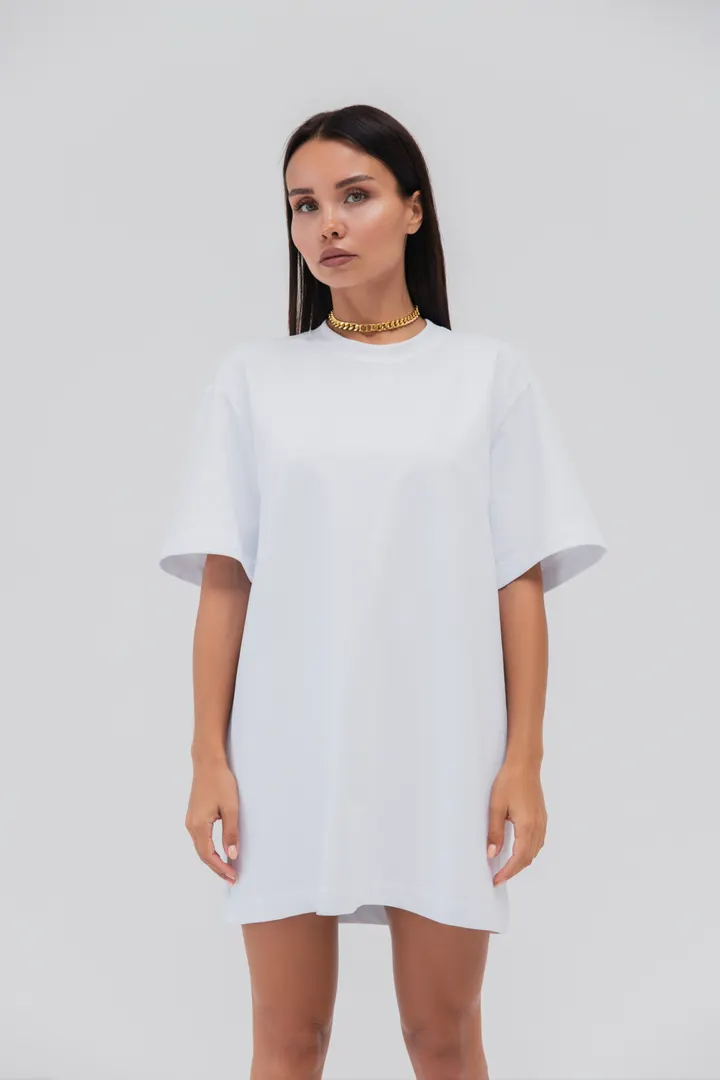 Платье oversize с печатью