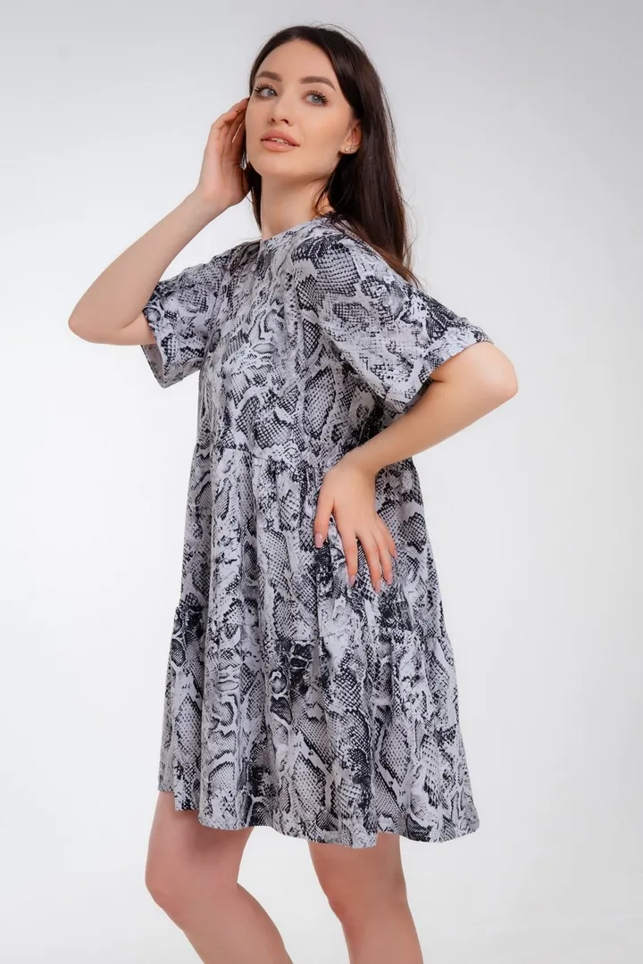 Платье женское из кулирки Бохо кобра