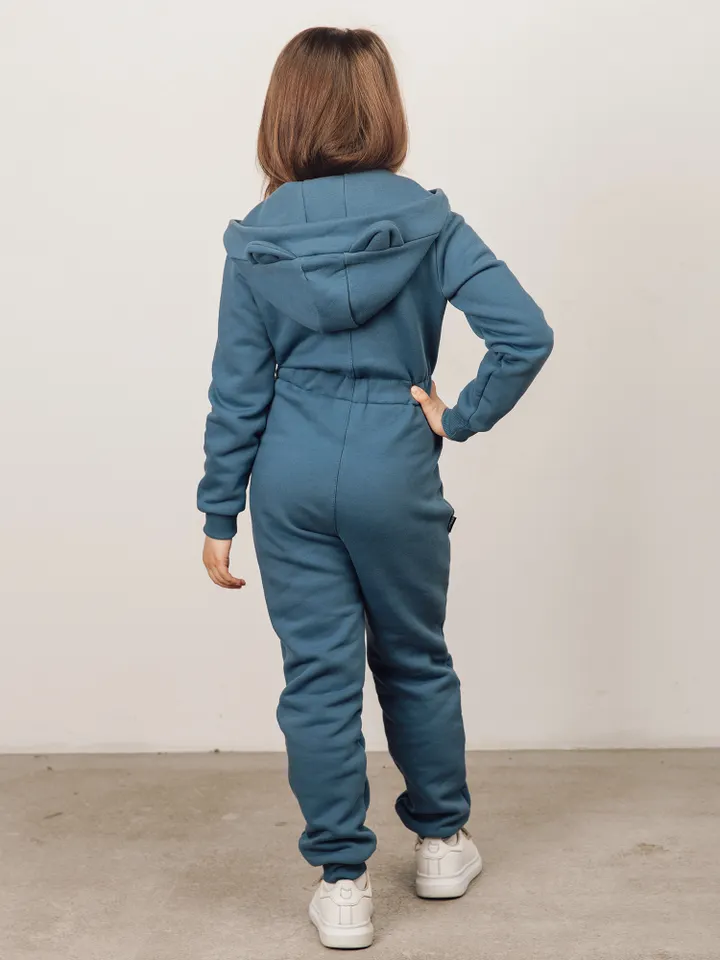 Комбинезон детский с ушками на капюшоне
