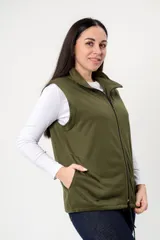 Жилет женский из флиса Хаки — фото 5