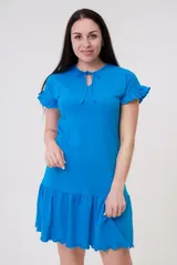 Платье женское из кулирки Чейси 2 бирюза — фото 5