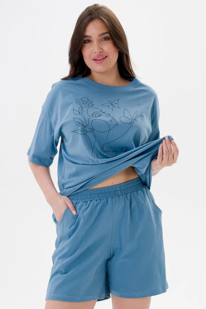 Костюм женский из кулирки Дива топаз