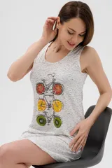 Ночная сорочка из кулирки Fruits&bikes берёзка — фото 3