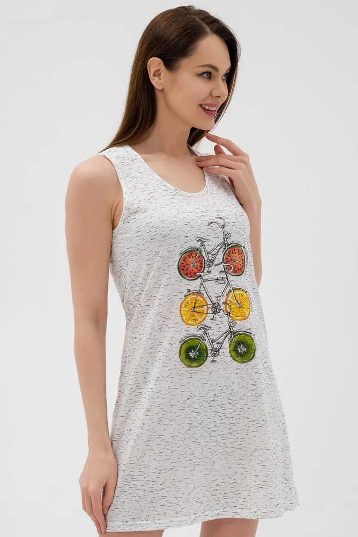 Ночная сорочка из кулирки Fruits&bikes берёзка