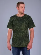 Футболка мужская из кулирки цифра зеленый — фото 1