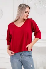 Футболка женская из вискозы Марина бордо — фото 3