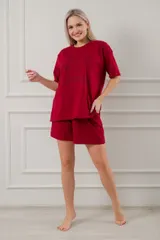 Костюм женский из кулирки Дива бордо — фото 2