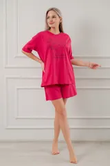Костюм женский из кулирки Дива малина макси — фото 2