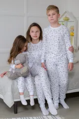 Пижама подростковая из кулирки пенье на манжетах Дрёма овечки — фото 2
