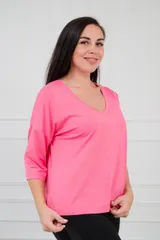 Футболка женская из вискозы Марина розовый — фото 2